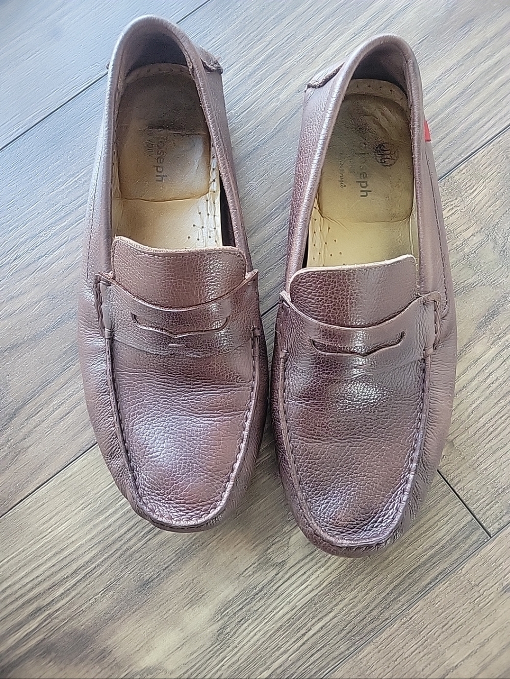 Marc Joseph NY Men Size 11  Leather Penny Loafer Slip On Driving Shoe Brown